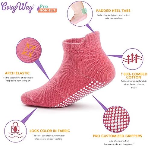 Пријатни Нелизгачки Чорапи Со Држачи - Стил На Глуждот За Мали Девојчиња И Момчиња, Доенчиња, Мали Деца, Деца
