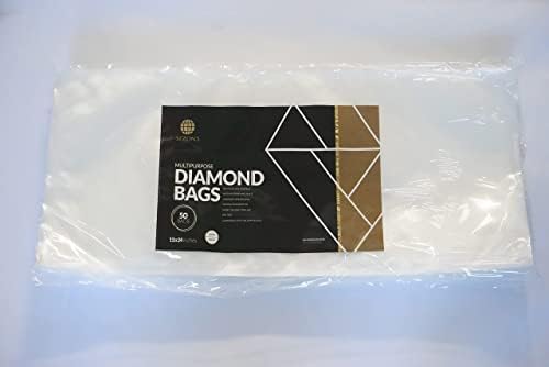 Сезони - торби со дијаманти - црни/чисти - торби за запечатување на вакуум 5mil - ролна