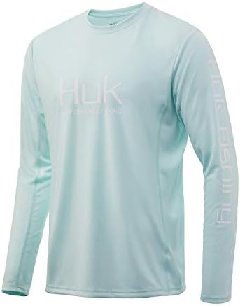 Huk Men's Icon x x Долга ракав риболов кошула со заштита од сонце