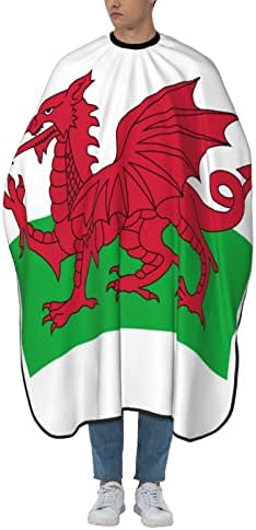 Велс знаме Велшки Национални знамиња Салон за сечење коса Кејп Крпа Барбер Фризери за фризура за фризура Платно додаток за стилизирање