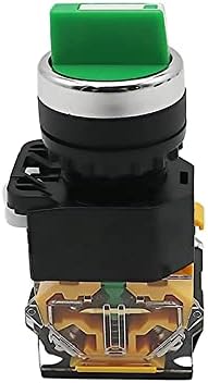 Lyvi 22mm селектор на копчето Ротари прекинувач за заклучување на моментот 2NO 1NO1NC 2 3 Позиција DPST 10A 400V прекинувач за напојување