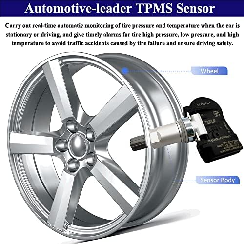 Automotive-Leader 4PCS LR066379 TPMS сензор 315 MHz Замена на сензорот за притисок на гуми за Jaguar XJR 2015, Land Rover LR2