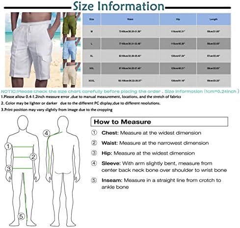 Шорцеви кошарка памучни постелнина шорцеви со повеќе џебни тела за фитнес вежби за плажа панталони тактички шорцеви
