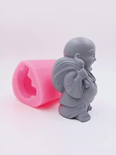 Greatmold 3D Буда мувла занаетчиски уметнички силиконски сапун занаетчиски калапи DIY рачно изработени сапуни со сапуни