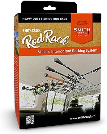 Smith Creek Rod Rack, тешки возила за внатрешни работи за риболов, со 3 методи за монтирање