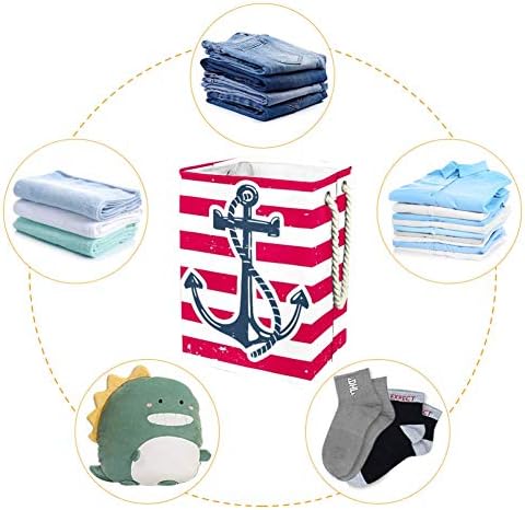 Симбол на сидро на сидро со гранџ Поддршка за алишта за алишта за склопување на корпа за бебиња за складирање