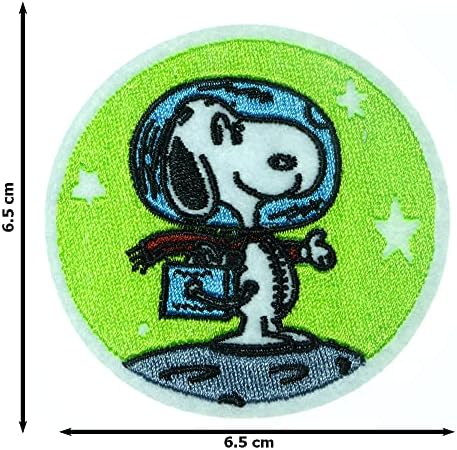 JPT - Цртан филм за кучиња вселенски филмови везени апликации Ironелезо/шиење на закрпи, симпатична лого -лепенка на елек јакна од кошула капа