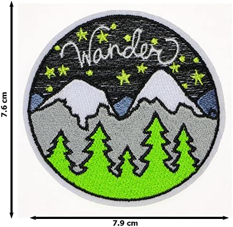 JPT - Wander Mountain Cute Cartoon Везени апликации Ironелезо/Шие на закрпи значка симпатична лого -лепенка на елек јакна од кошула