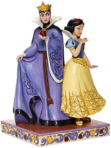 Традиции на Енеско Дизни од Jimим Шор Снежана и злината кралица фигура, 8,25 инчи, повеќебојни