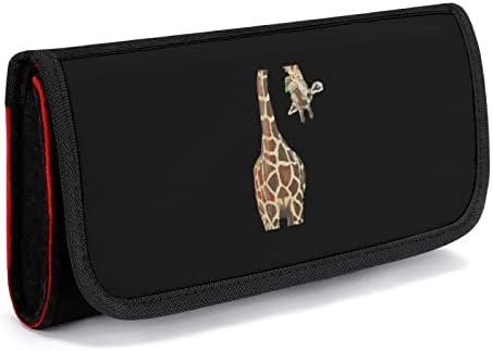 Смешна жирафа за носење на торба за складирање на заштитни патувања со слотови за игри со картички