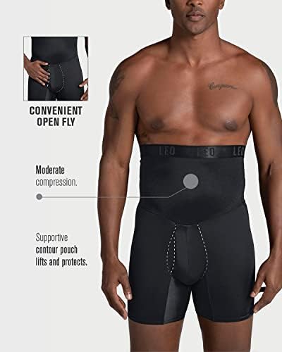 ЛАВ Слабеење Машка Долна Облека Појас Компресија-Шорцеви За Обликување На Телото За Мажи