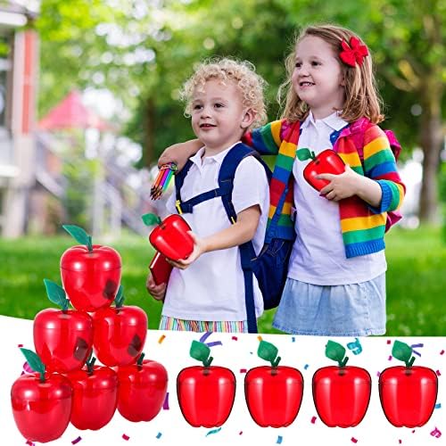 Дидеј 24 Парчиња Големи Пластични Контејнери За Јаболка Контејнери За Јаболка Бобинг Тегли За Колачиња Со Јаболка Сад За Свадбени