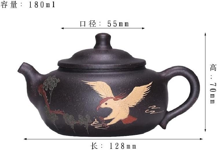 Eyhlkm hinese Purple Clay чајник домашен сад за чај рачно изработен филтер котел за убавина прилагодено чај сет