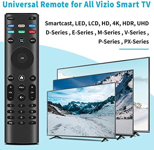 XRT140 Универзален далечински управувач за далечинска замена на Vizio Smart TV за XRT136 Vizio TV далечински управувач со Д-сериите