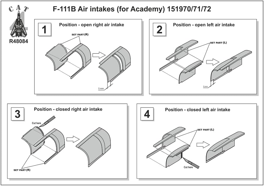CAT4 R48084-1/48-F-111B Air Entakes 151970/71/72