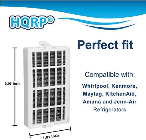 Филтер за воздух за фрижидер со 2-пакет, компатибилен со Whirlpool Freshflow W10311524 AIR1, W10335147, W10315189, 2319308 Замена