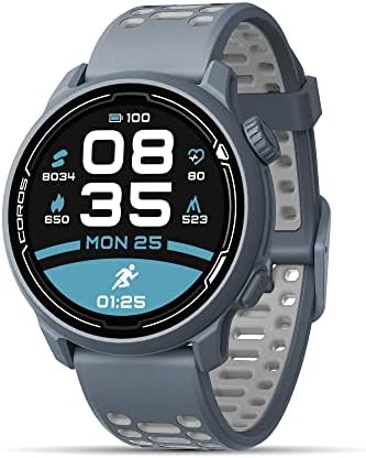 Coros Pace 2 Sport Watch GPS Monitor Monitor Heart, 20 дена долг век на траење на батеријата, барометар, лесен, Strava, план за обука, навигација,