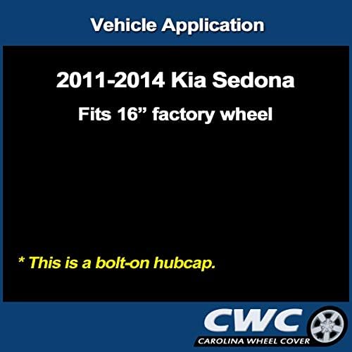 Замена на HubCap за 2011-2014 година Киа Седона - Професионална реконструкција како ново - капакот на тркалото од 16 инчи - 66024