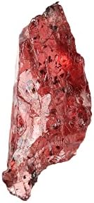 GemHub заздравување кристал груб AAA+ црвен гарнет камен мал 3,25 ct. Лабав скапоцен камен за завиткување на жица,