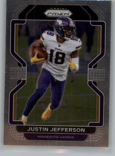 2021 Panini Prizm 125 Justin Jefferson Minnesota Vikings NFL Football Trading Card