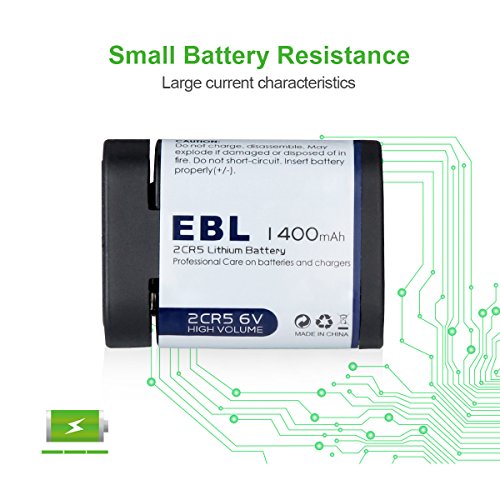 Ebl 2cr5 Литиумски Батерии, 6 Волти Фото Батерија Со PTC Заштита Замена за 245 DL245 EL2CR5 Kl2CR5