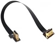 NFHK CYFPV двојна 90 степени десно со агол HDMI Type A машки до машки HDTV FPC рамен кабел за FPV HDTV мултикоптерска воздушна фотографија