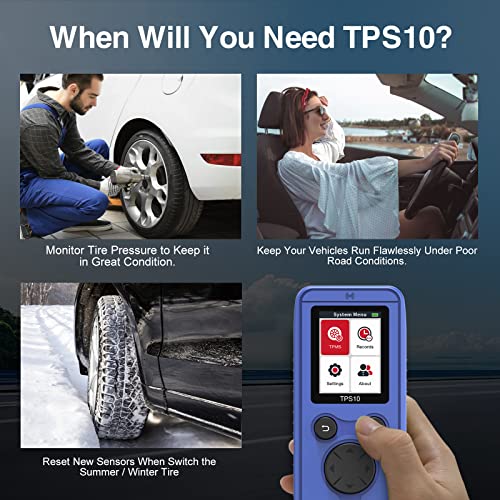 Алатката за релејни релевантни TPMS за GM Jeep Ford BMW Nissan/Honda/Mazda/Dodge серии возила, TPS10 Универзален сензор за монитор за