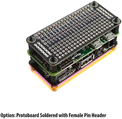 Makerspot Proto Board Shatbobboard Hat лемена со женски пински конектор PCB Prototyping Poard за Raspberry Pi Zero W