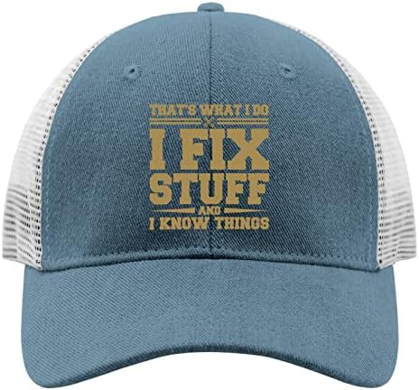 Капчиња тоа е она што го правам јас ги поправам работите и ги знам работите тато капи за мажите графички бејзбол капа што може да се прилагоди