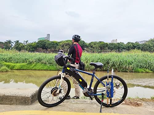 Носител на риболов со велосипед, држач за риболов за велосипед ， монтира две шипки на вашиот велосипед, решетката за шипки за риболов со велосипеди