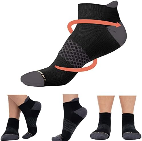 Чорапи за компресија на бакар за жени и мажи | Чорапи за компресија на PowerKnit за трчање, велосипедизам и олеснување на болката