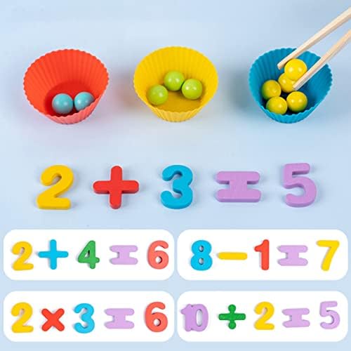 CANIGHT 1set Montessori Деца Аритметички Играчки Боја Загатка На Играчка Помагала За Признае Број Настава Клип Предучилишна Сортирање Мали
