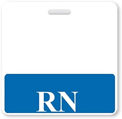 Хоризонтални пријатели со знаци на РН за медицински сестри со сина граница - доказ за истурање на тешка должност и отпорен на солза - двострана