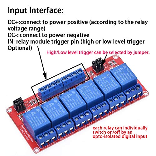 AnmBest Relay Module со активирање на високо/ниско ниво на OptoCoupler за Arduino