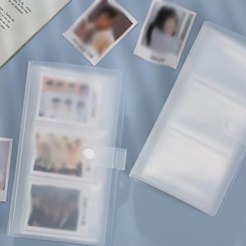 Cabilock 2 парчиња транспарентни фото ракави колекција на слики албуми за картички за тргување картички за чување џеб, држач за