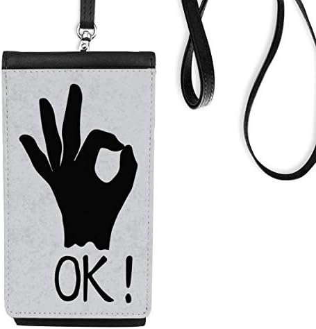 ОК преглед на персонализиран гест телефон Телефон паричник чанта што виси мобилна торбичка црн џеб