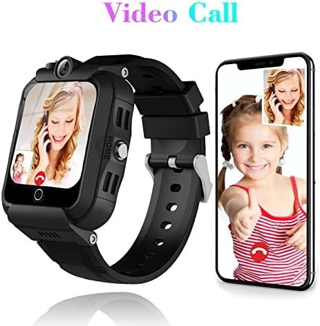 Ddioyiur Kids Smart Watch, 4G GPS Tracker Child Телефон Смарт часовник со WiFi, СМС, повик, говор и видео разговор, Bluetooth, аларм, педометар, часовник на зглобот погоден за подароци за роденд?