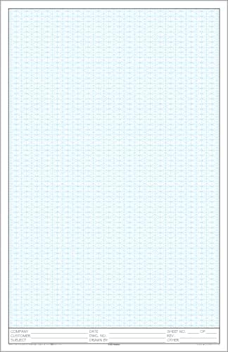 Изометриска графичка хартиена подлога Geeknavy, 3-пакет, 50 листови, 0,25 решетка, за професионалци, студенти и ентузијасти