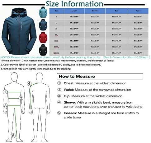 Menssdq Менс лесни јакни, трендовски одмор со долги ракави ветерници мажи зимско преголемо копче за полиестер