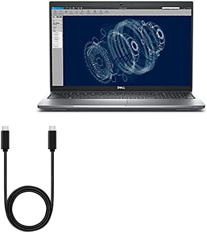 Кабел за кабел Boxwave Компатибилен со Dell Precision 15 - DirectSync PD кабел - USB -C до USB -C, тип Ц плетенка 3FT полнење и кабел за