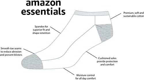 Амазон Најважен Женски Памук Лесно Амортизирани Чорапи Без Шоу, Мултипакувања