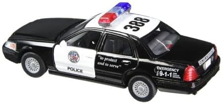 Кинсмарт Форд Краун Викторија 5 1: 42 Полициски Пресретнувач Автомобил со Повлекување Акција