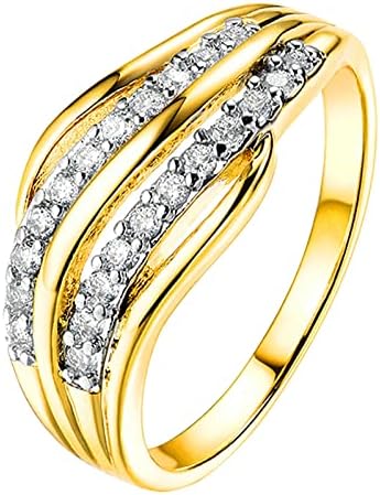 Прстени за свадба и ангажман прилагодливи жени накит Елегантен скапоцен камен Loveубовен прстен за украси украси украси