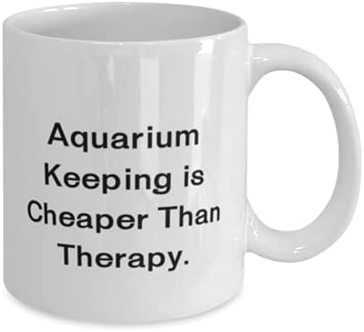 Мотивационо чување на аквариумот, чувањето на аквариумот е поевтино од терапијата, аквариумот чува 11oz 15oz кригла од