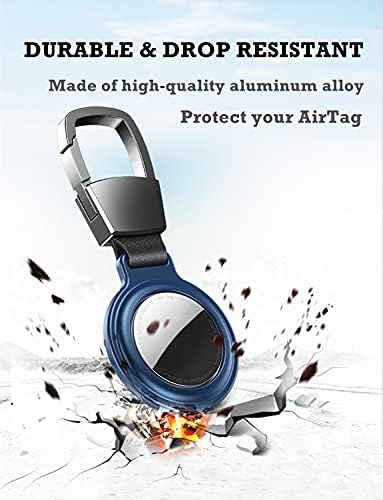 2 Пакувајте Метална Заштитна Кутија За Привезок За Apple AirTag, Држач За AirTag, Куќиште За Синџир На Клучеви AirTag, Додатоци За Воздушни