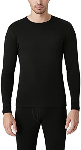 Машки за мажи во ЛАПАСА Мерино волна од волна, термичка кошула со светлина/средна тежина, активен облека за надворешна облека