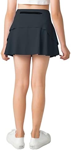 Тениско здолниште за девојчиња Летаотао Голф Срорт Деца атлетски со поштенски џебови и шорцеви UPF50+