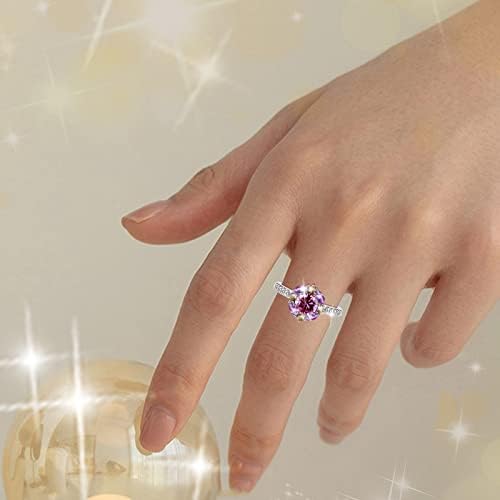 Womenенски ангажман прстени Триколор моден тренд целосен дијамантски прстен дами накит цирконски венчални прстени за жени подароци