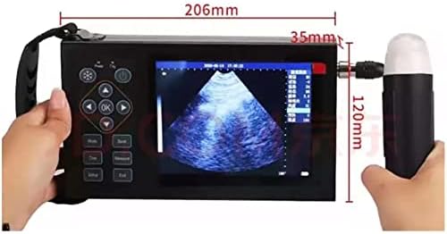 Преносен скенер за ултразвук ветеринарна, ветеринарен скенер за Б-ултразвук, машина за скенер за ултразвук за бременост кај животни кучиња