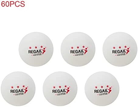 Owslike 60 парчиња 40мм 3-starвездички топки за тенис Стандардни ABS пинг Понг топки бели за вежба за вежбање за вежбање